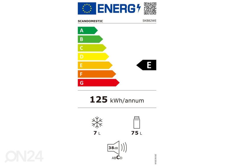 Холодильник Scandomestic SKB82WE увеличить