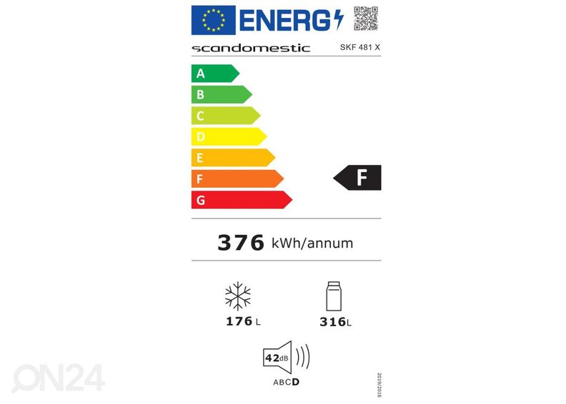 Холодильник Side-by-Side Scandomestic SKF481X увеличить