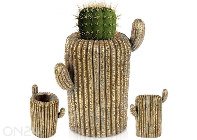 Цветочный горшок кактус увеличить