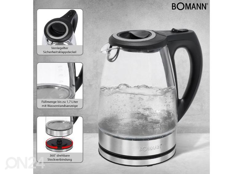 Чайник со стеклянным корпусом Bomann WKS6032G увеличить