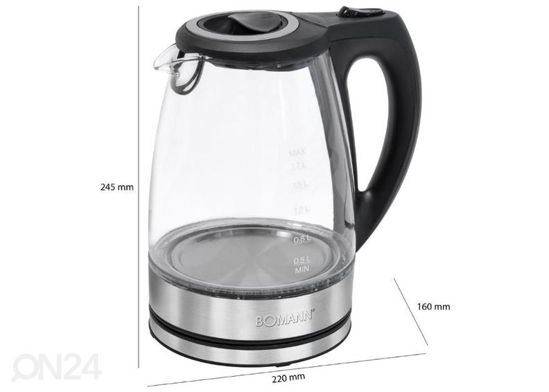 Чайник со стеклянным корпусом Bomann WKS6032G увеличить