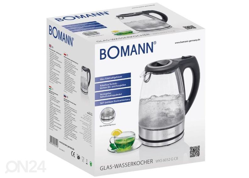 Чайник со стеклянным корпусом Bomann WKS6032G увеличить
