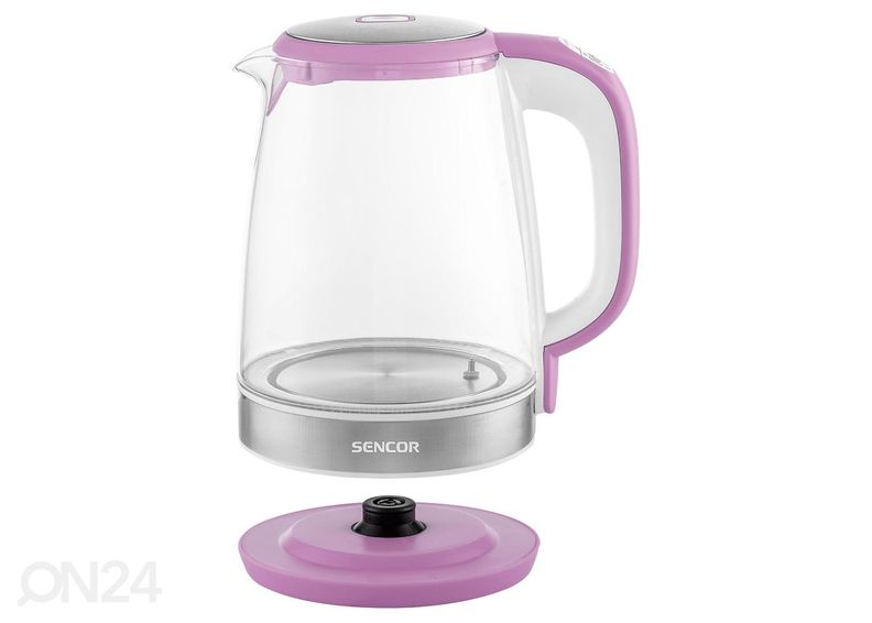 Чайник со стеклянным корпусом Sencor SWK2198RS, розовый увеличить
