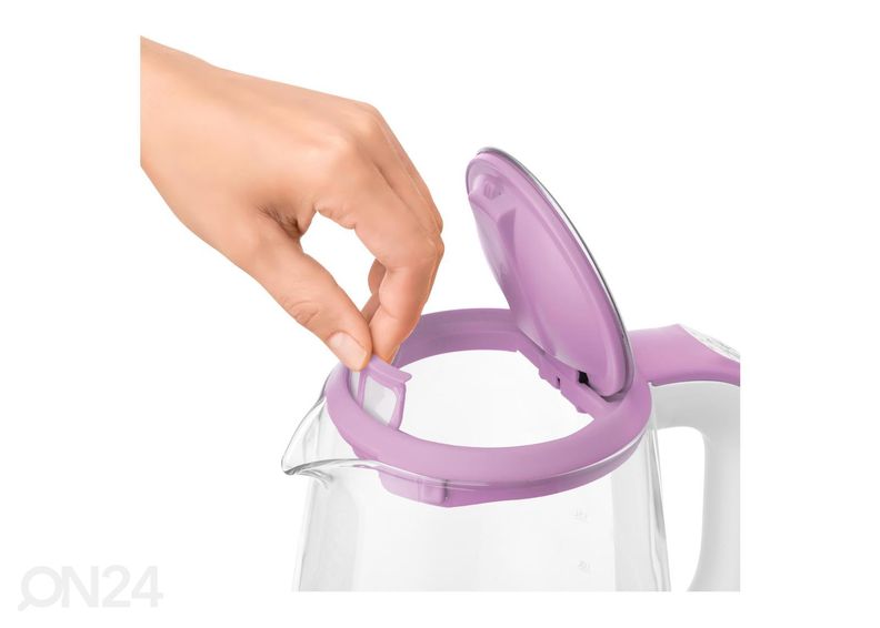 Чайник со стеклянным корпусом Sencor SWK2198RS, розовый увеличить