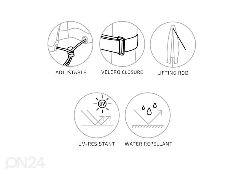 Чехол для зонта от солнца, чёрный увеличить