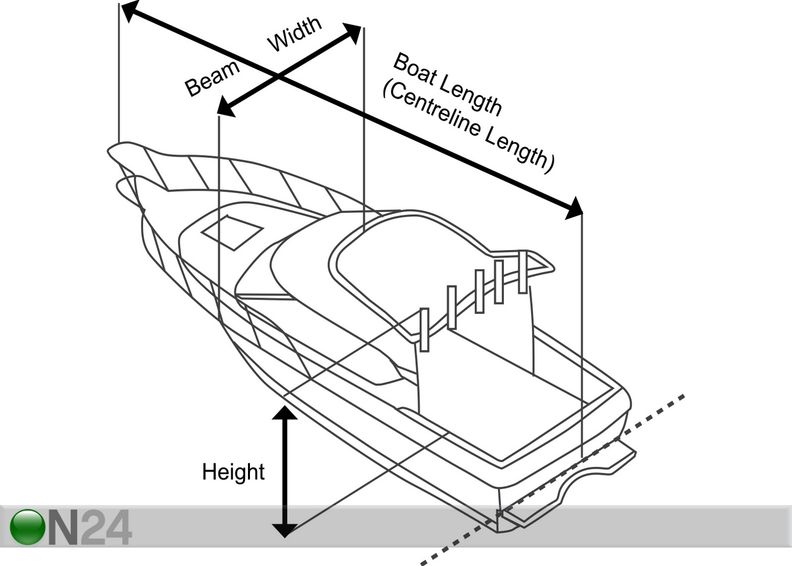 Чехол для лодки 4.7-5.0 м типа Bowrider увеличить
