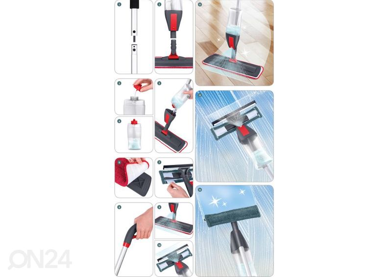 Швабра для мытья полов и окон Lamart LT8027 увеличить