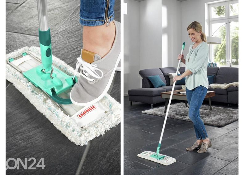 Швабра для пола Profi XL Cottonplus с телескопической ручкой Leifheit увеличить