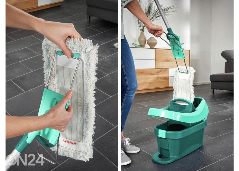 Швабра для пола Profi XL Cottonplus с телескопической ручкой Leifheit увеличить