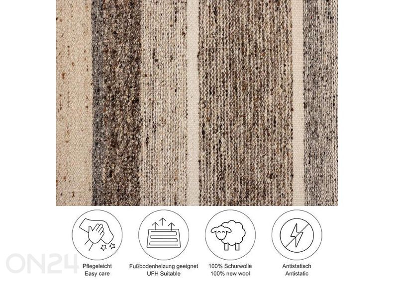 Шерстяной ковёр Ehrwald 60x90 см увеличить