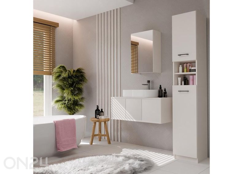 Шкафчик для ванной с зеркалом увеличить