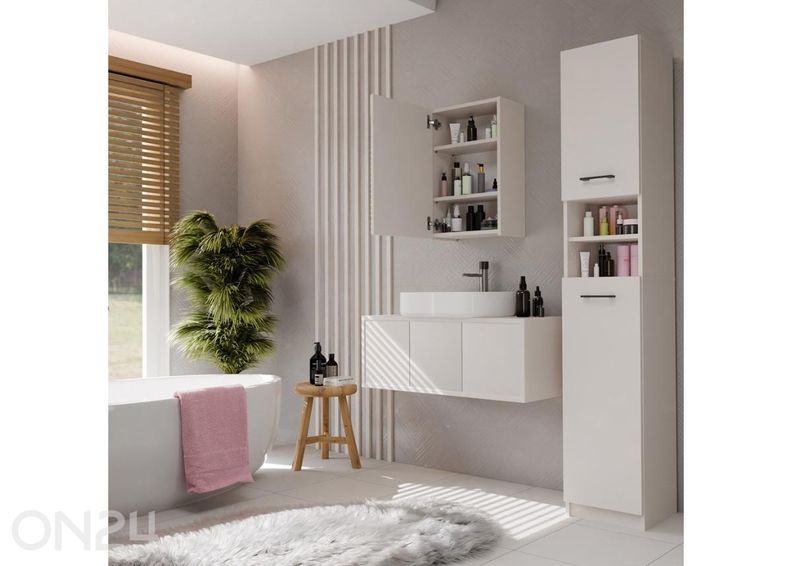 Шкафчик для ванной с зеркалом увеличить