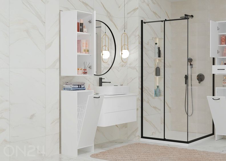 Шкафчик для ванной с корзиной для белья Nina увеличить