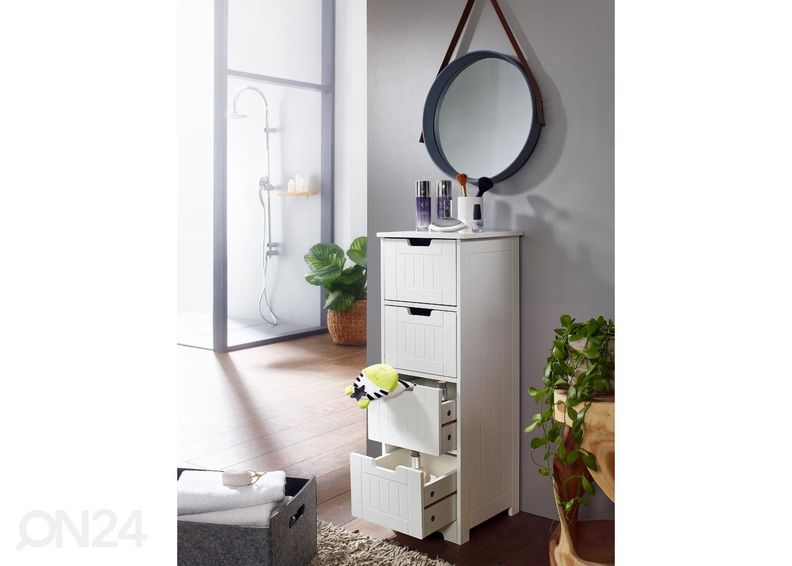 Шкафчик для ванной 30 см, белый увеличить