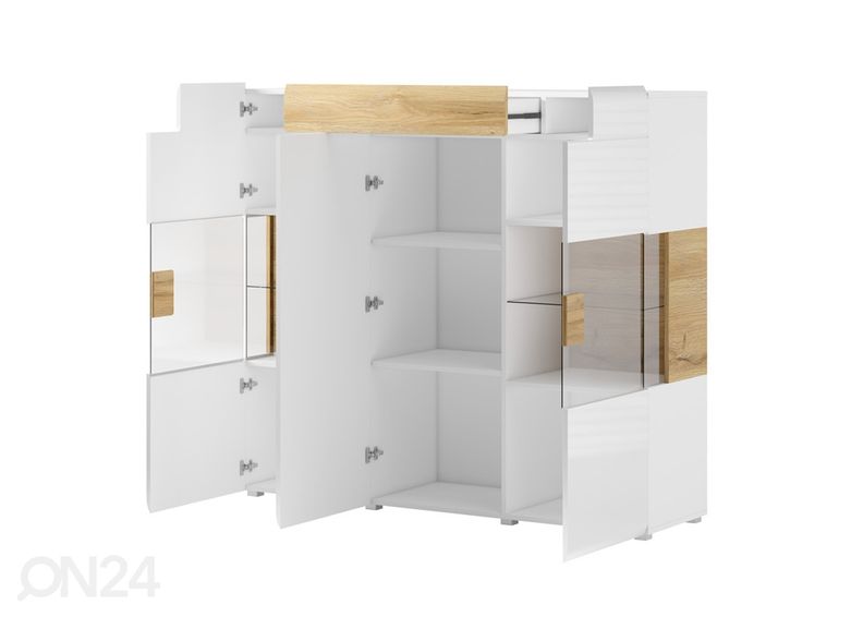 Шкаф-витрина, белый увеличить