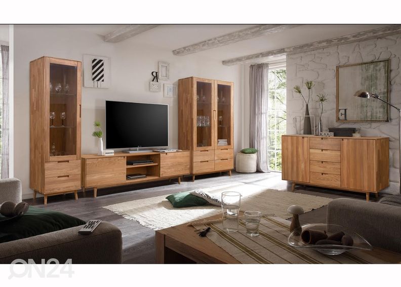 Шкаф-витрина из массива дуба Scan1 увеличить