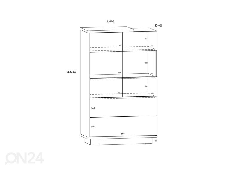 Шкаф-витрина увеличить