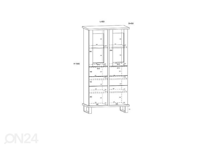 Шкаф-витрина увеличить