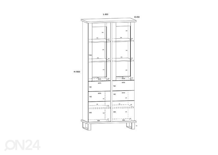 Шкаф-витрина увеличить
