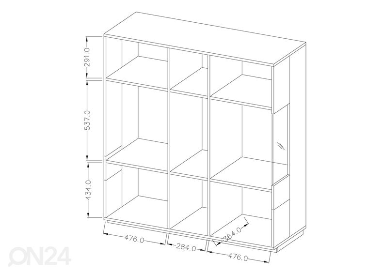 Шкаф-витрина увеличить