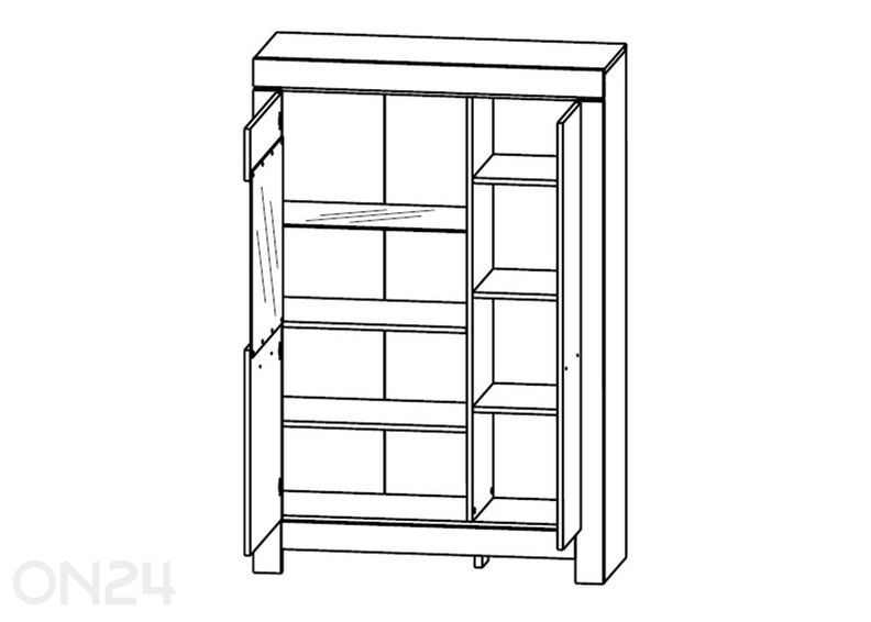 Шкаф-витрина Belen 100,4 см увеличить