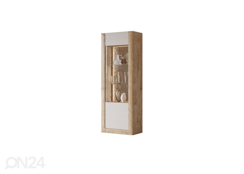 Шкаф-витрина Cassandra 73 cm, дуб/кашемир увеличить