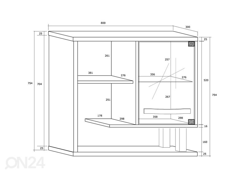 Шкаф-витрина Cloghroe 80 cm увеличить