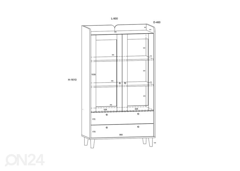 Шкаф-витрина Glandore увеличить