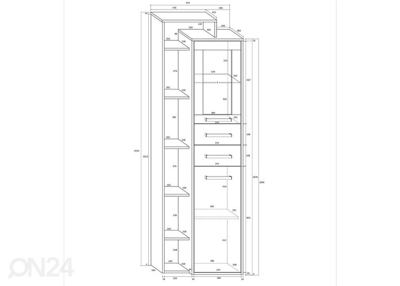 Шкаф-витрина Macroom 64 cm увеличить