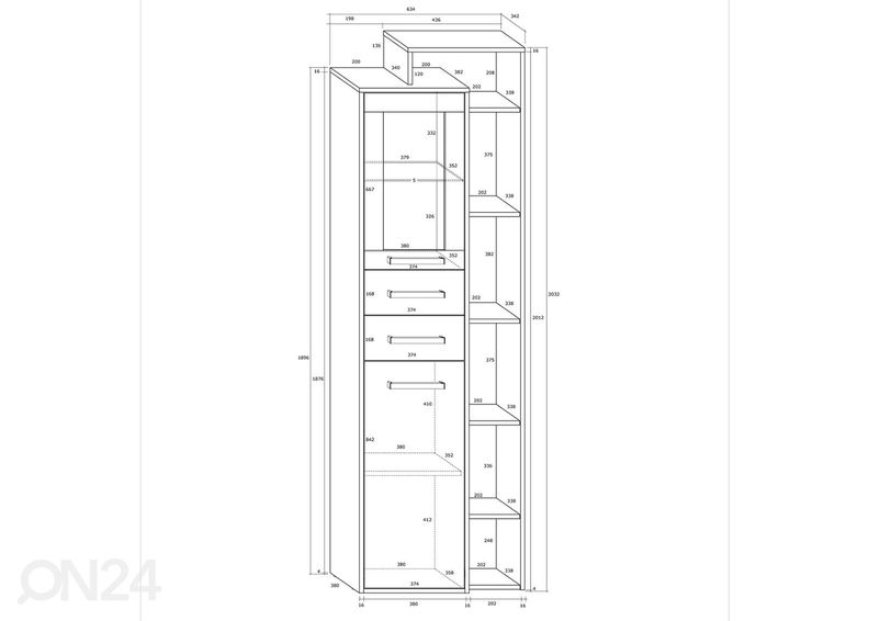 Шкаф-витрина Macroom 64 cm увеличить