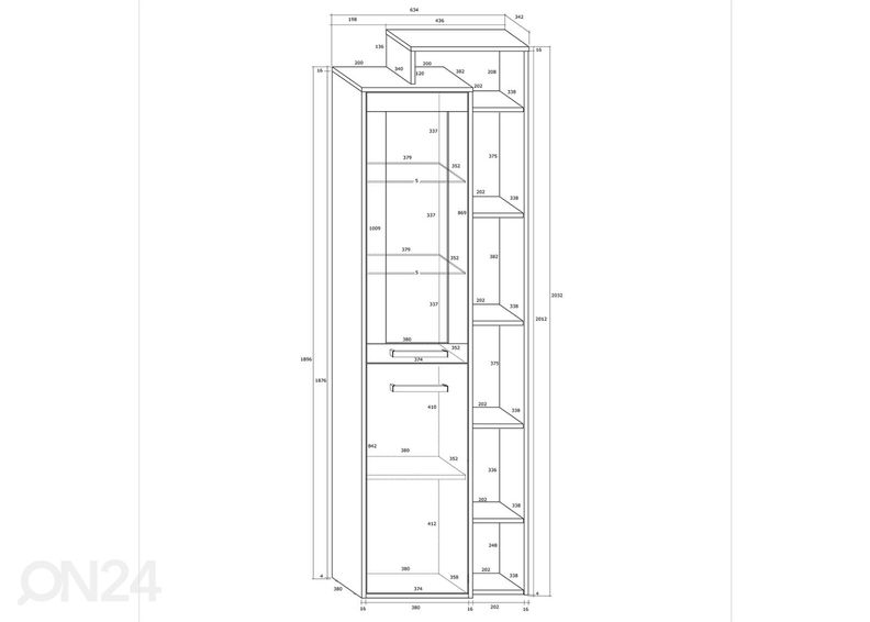 Шкаф-витрина Macroom 64 cm увеличить