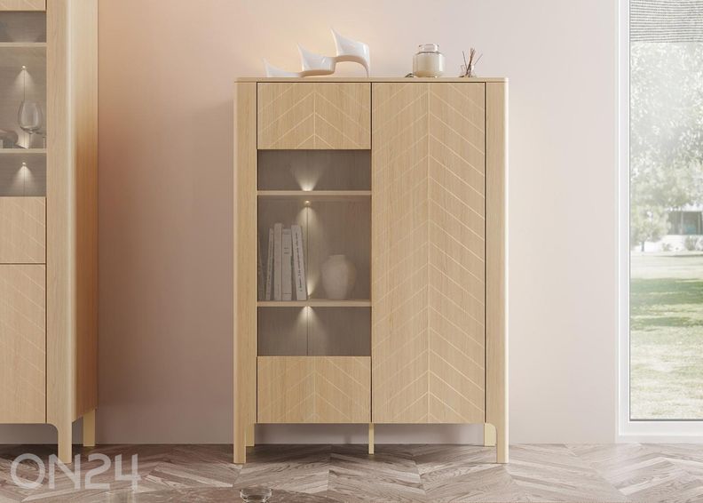 Шкаф-витрина Malumi + LED увеличить