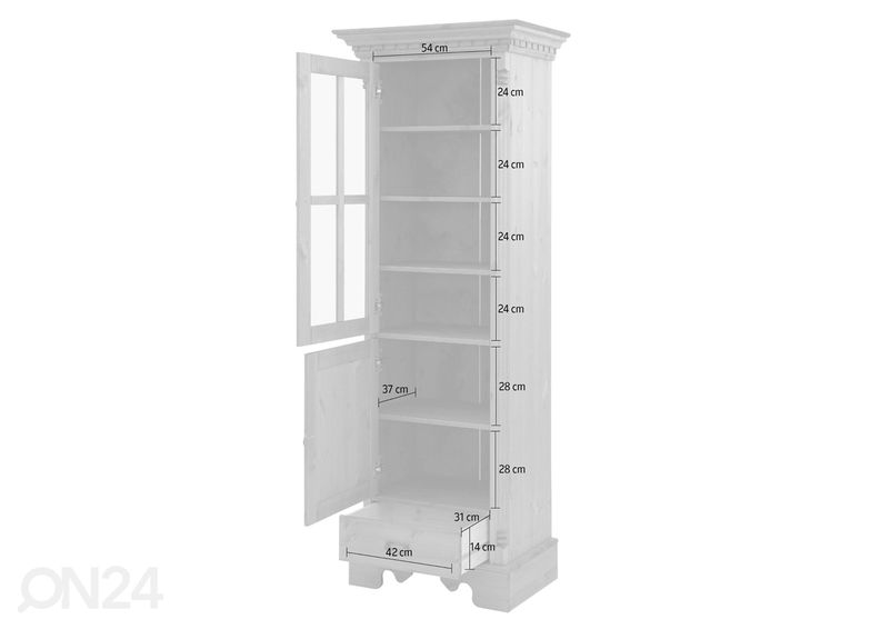 Шкаф-витрина Milano увеличить