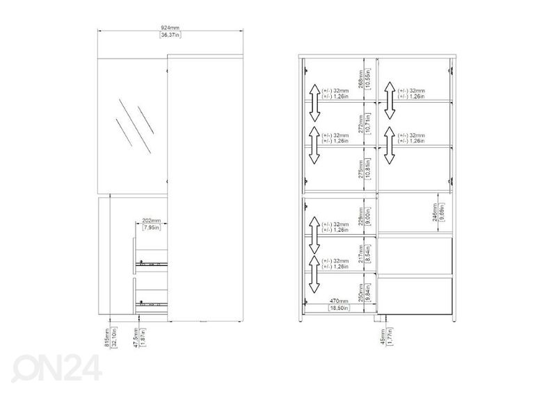 Шкаф-витрина Next 100 cm увеличить