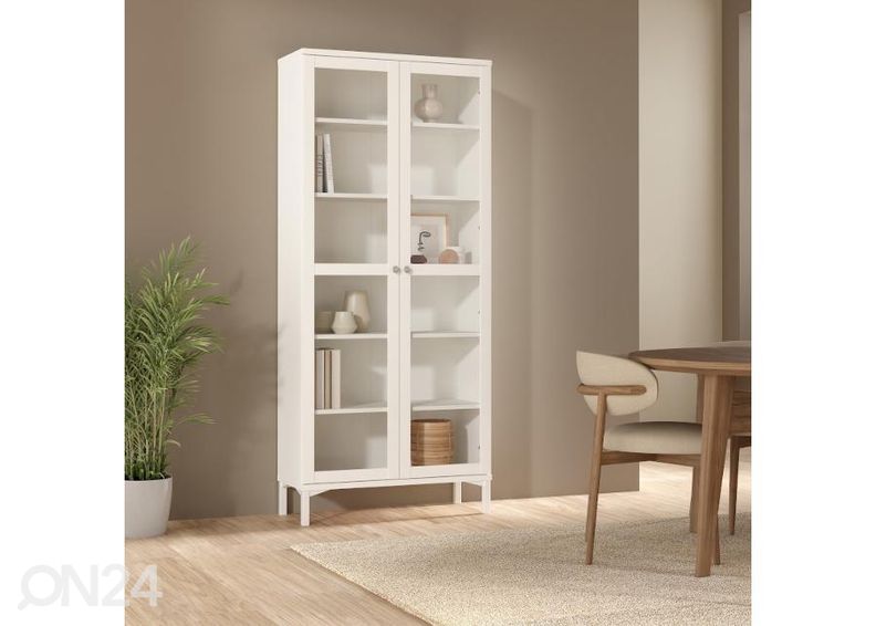 Шкаф-витрина Roma 88 cm, белый увеличить