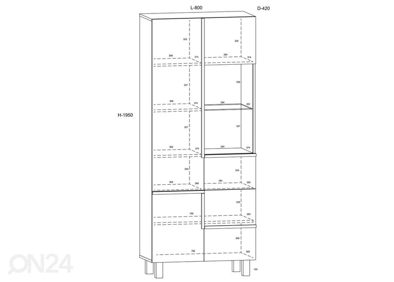 Шкаф-витрина Youghal 80 cm увеличить