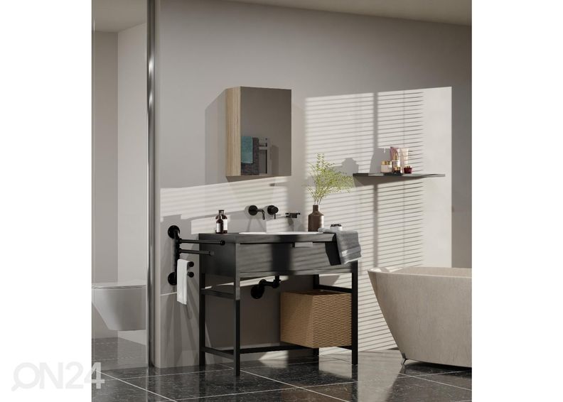 Шкаф в ванную с зеркалом увеличить