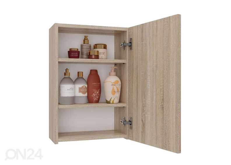 Шкаф в ванную с зеркалом увеличить