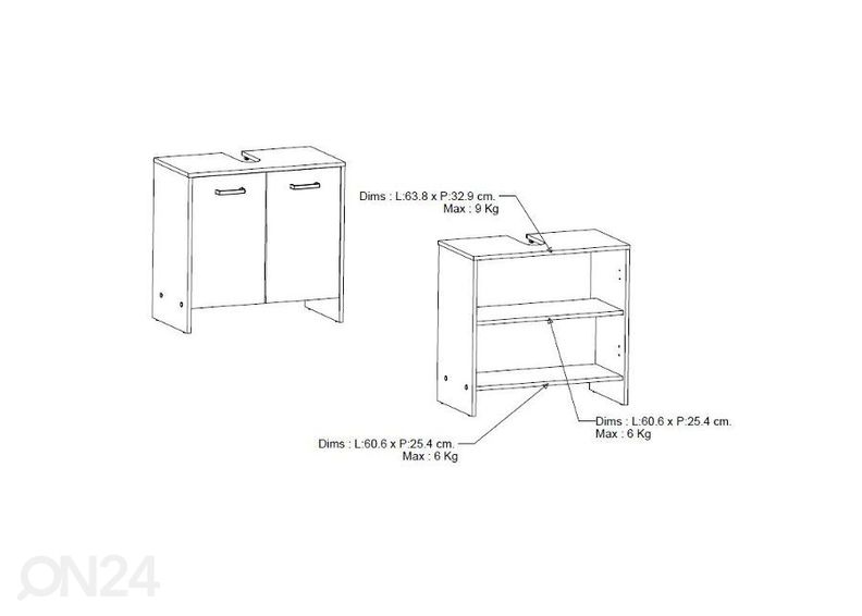 Шкаф для раковины Coralie3 увеличить