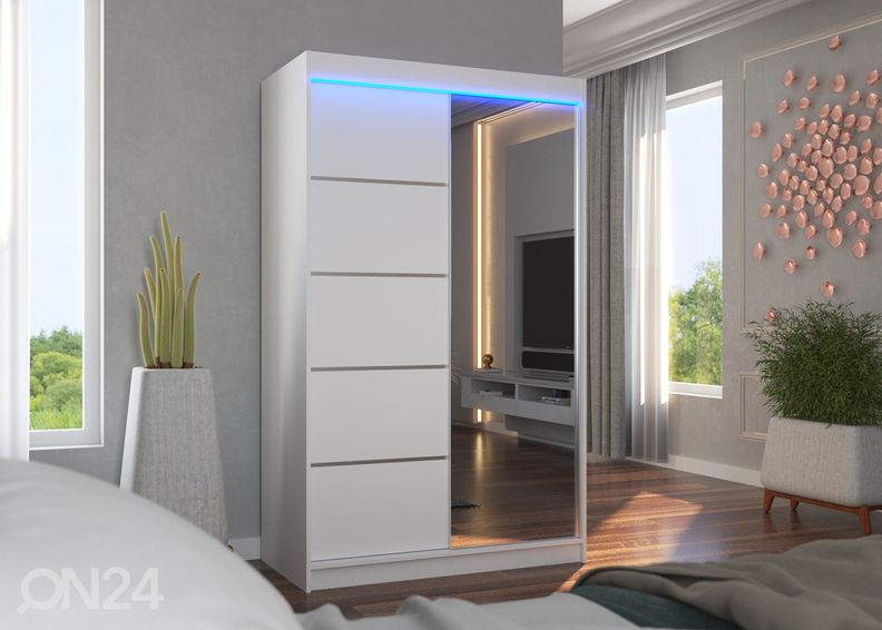 Шкаф-купе 120 cm + LED увеличить