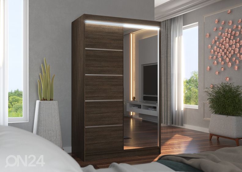 Шкаф-купе 120 cm + LED увеличить