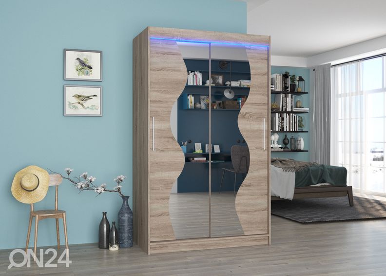 Шкаф-купе 120 cm + LED увеличить