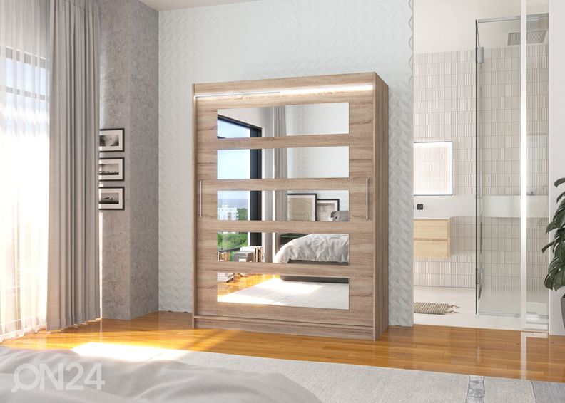 Шкаф-купе 150 cm + LED увеличить