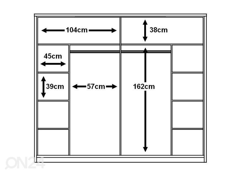 Шкаф-купе 220 cm увеличить