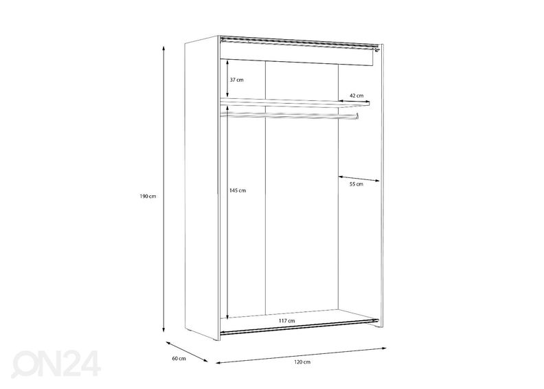 Шкаф-купе Arco 120 cm увеличить