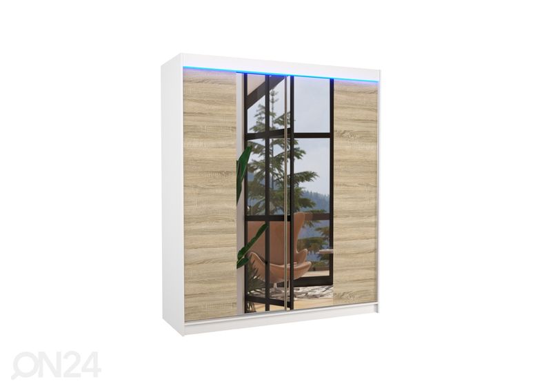 Шкаф-купе Baldwin 180 cm + LED увеличить