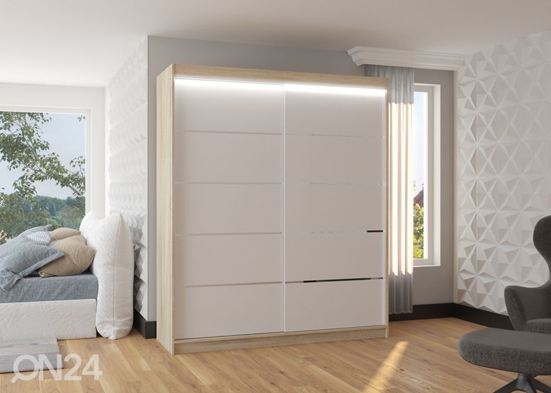 Шкаф-купе Davi I 180 cm + LED увеличить