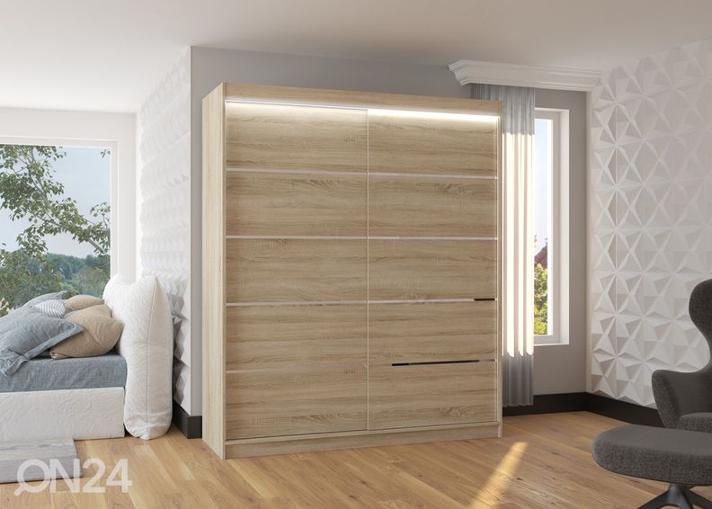 Шкаф-купе Davi I 180 cm + LED увеличить