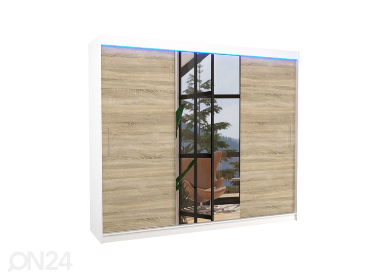 Шкаф-купе Durelo I 250 cm + LED увеличить