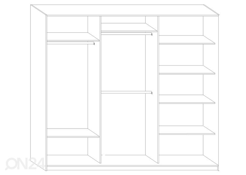Шкаф-купе Durrus II 240 cm увеличить